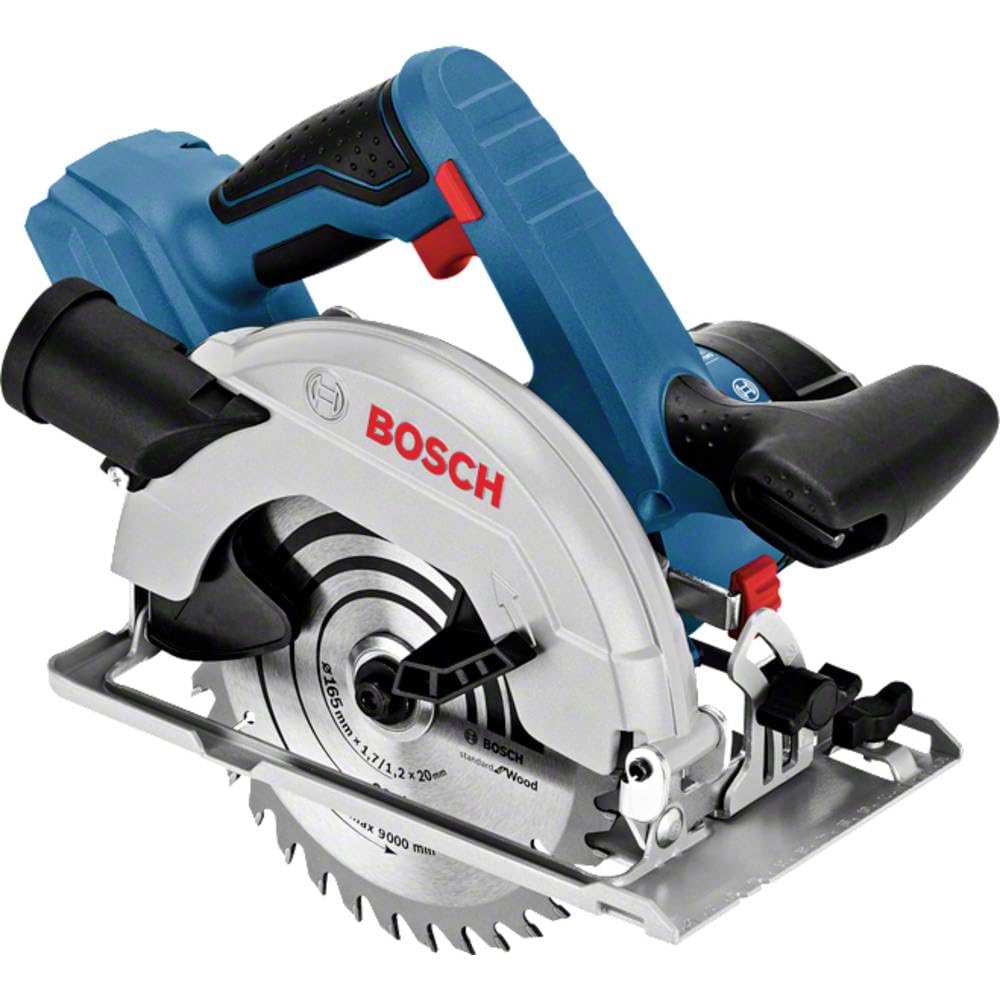 Bosch Professional 18V System Akku Kreissäge GKS 18V 57-2 L (Sägeblatt links, bürstenloser Motor, 57 mm Schnitttiefe bei 90°-Schnitten, inkl. L-BOXX, ohne Akkus und Ladegerä)