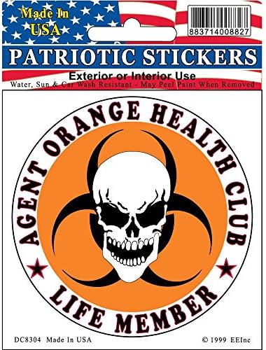 Agent Orange Health Club Life Member Vietnam Sticker 3 1 | Desertcart Islands