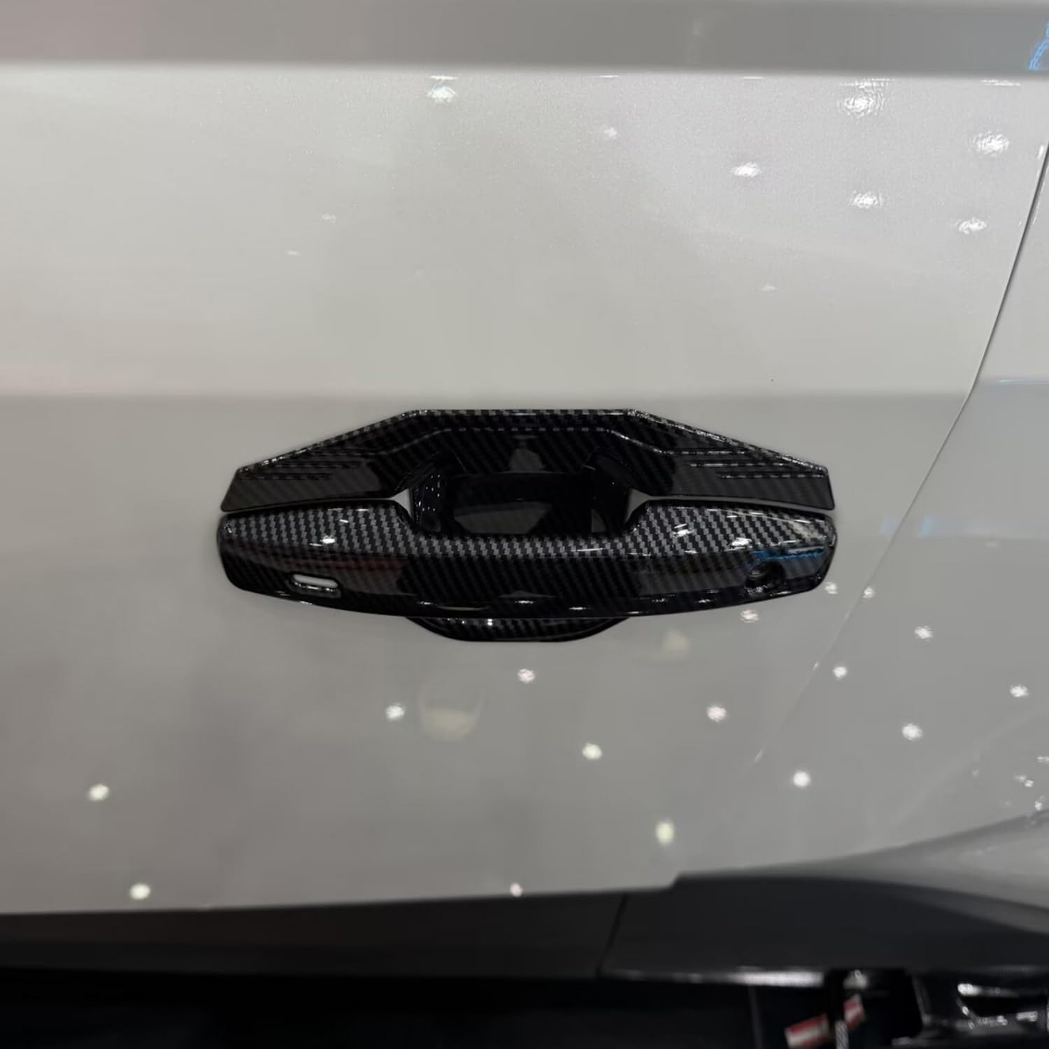 L2R for Toyota RAV4 XA60 (2026) Car Exterior Door Handle Cover Carbon Fiber Style ABS Decoration Overlay Accessories 4 PCS
