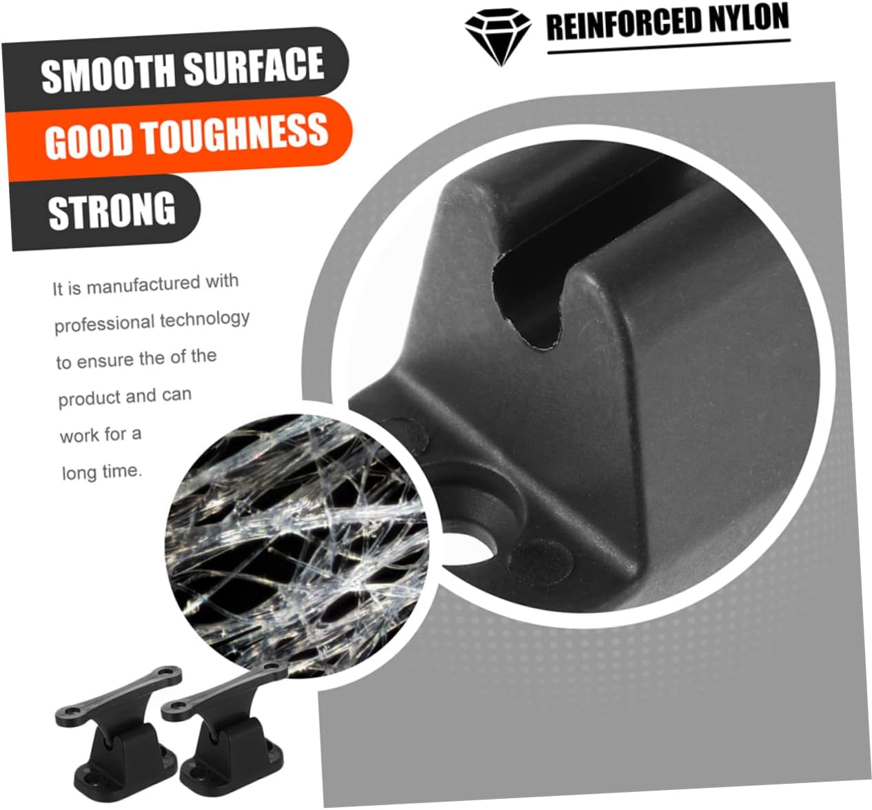2Pcs Shape Door Retainer Kit Door Stop Holder for Trailer Easy Install Lightweight Compact Door Catch Accessory for Cabinet Cupboard