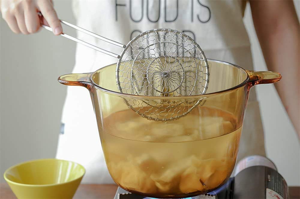 Écumoire Professionnelle De Fil De Cuisine De Crépine D'acier Inoxydable