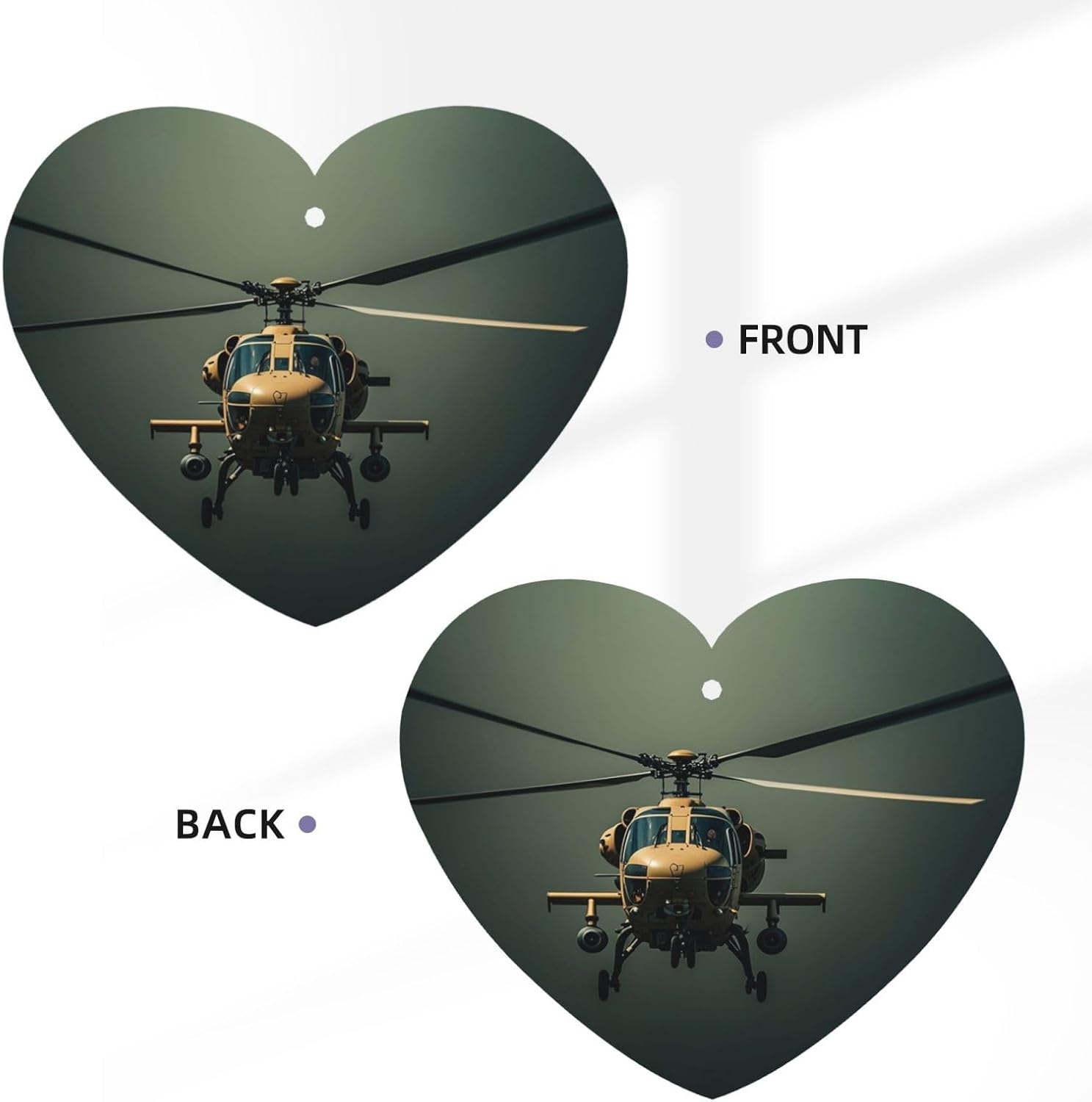 Helicopter Car Air Fresheners Cards Set of 4 Pieces, Long-Lasting Auto Aromatherapy Tablets Gifts Car Rearview Mirror Pendant Hanging Scented Cards for Wardrobe Bathroom image 3