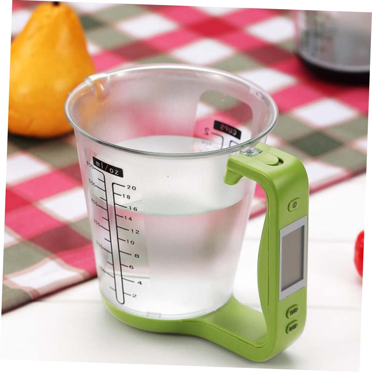 Tasse à Mesurer Numérique Multifonction 1000 g Précision 1 g Pc Et Abs Écran Lcd Vert Clair Cuisine Et Préparation Alimentaire