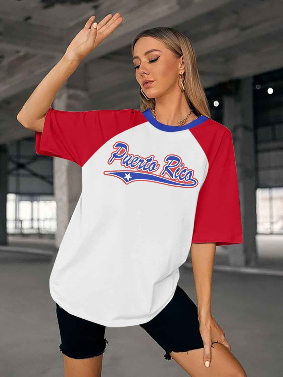 Puerto Rico Shirt Womens Y2k Aesthetic Tops Oversized Boricua Graphic Tees Vintage 90s Short Sleeves Shirts - Image 5