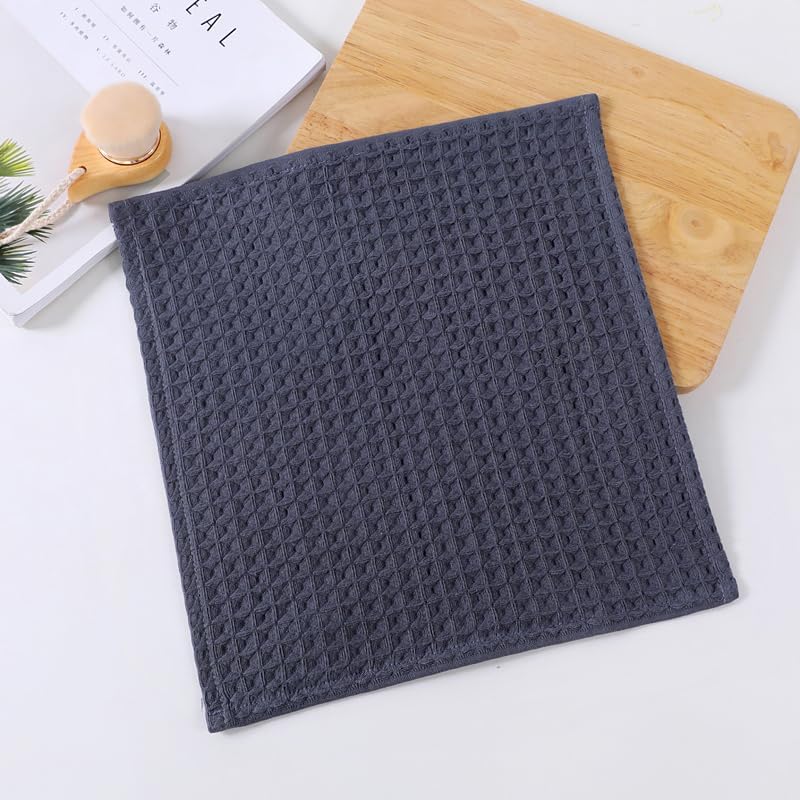 Miniatura 4 de Toallas de baño de color gris oscuro, juego de toallas de baño ultra suaves de 3 piezas, 100% algodón, altamente absorbentes, de secado rápido,