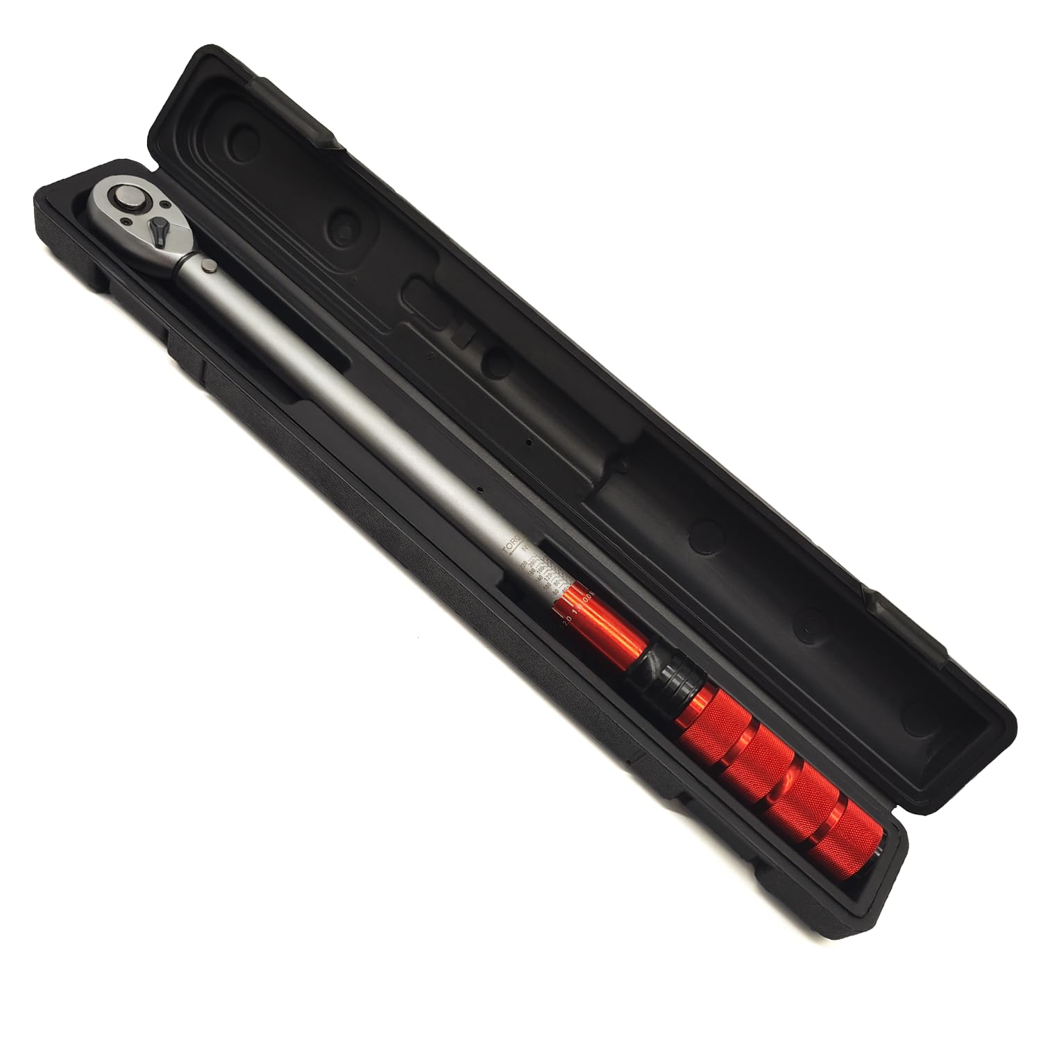 JEUCLEL 1/2-Inch Drive Click Torque Wrench for Bicycle, Moto and Car Maintenance, 72 Tooth Dual-Direction Adjustable Torque Wrench (30-150 ft.-lb./40-200 N.m) Adjustable Mechanic's Tool