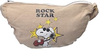 شنطة خصر من القماش بتصميم عصري مطبوع عليها عبارات هزلية مع سوستة للنساء من او اكس، اوف وايت - W-98