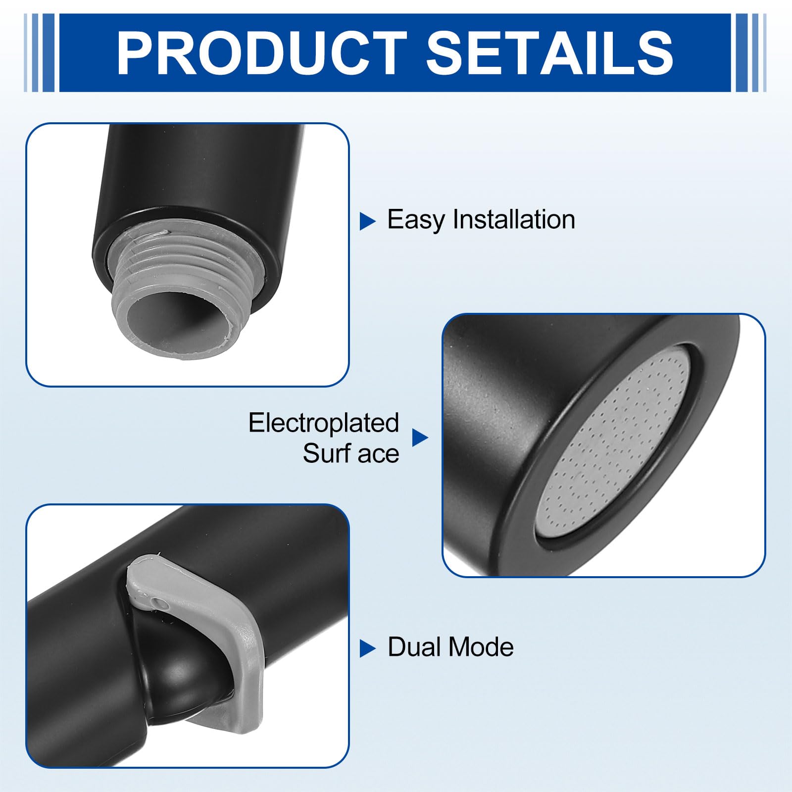 uxcell Bidet Sprayer Pressurized Handheld Bidet Sprayer for Toilet Jet Spray Bidet Attachment Bidet Toilet Sprayer Head for — view 3