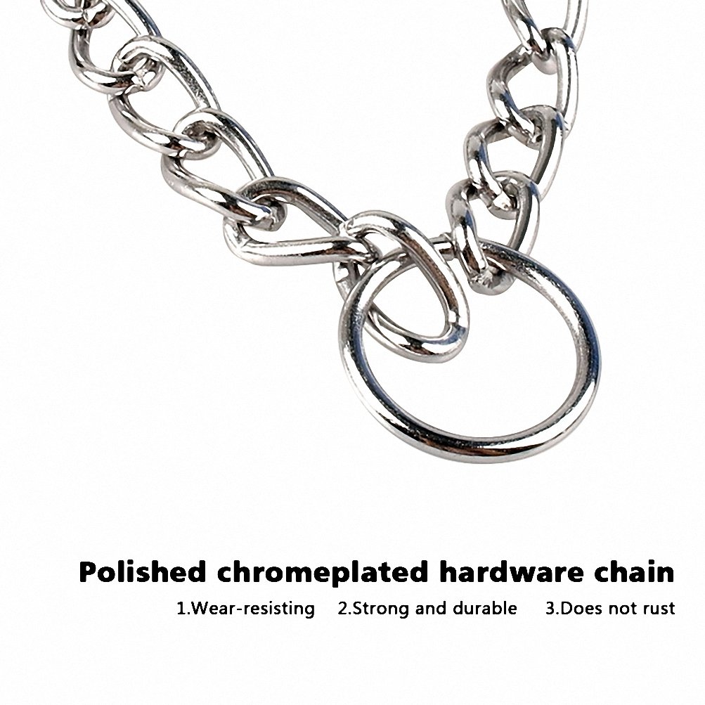 Kuntrona Braided Rope Dog Choke Collar Dog Training Collars 22-26