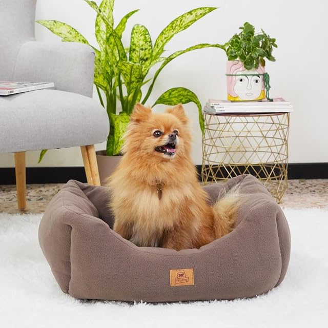 Foto 3 de 5 de Ferplast Sofá Cama para Perros y Gatos COCCOLO Microfleece 50 Suave Micropolar Lavable Taupe