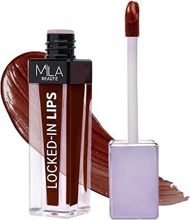 Mila Beauté Locked In Lips Transfer Proof Liquid Lipstick | 12 Hrs Non Transfer | Highly Pigmented and Hydrating | Transfe Price In India