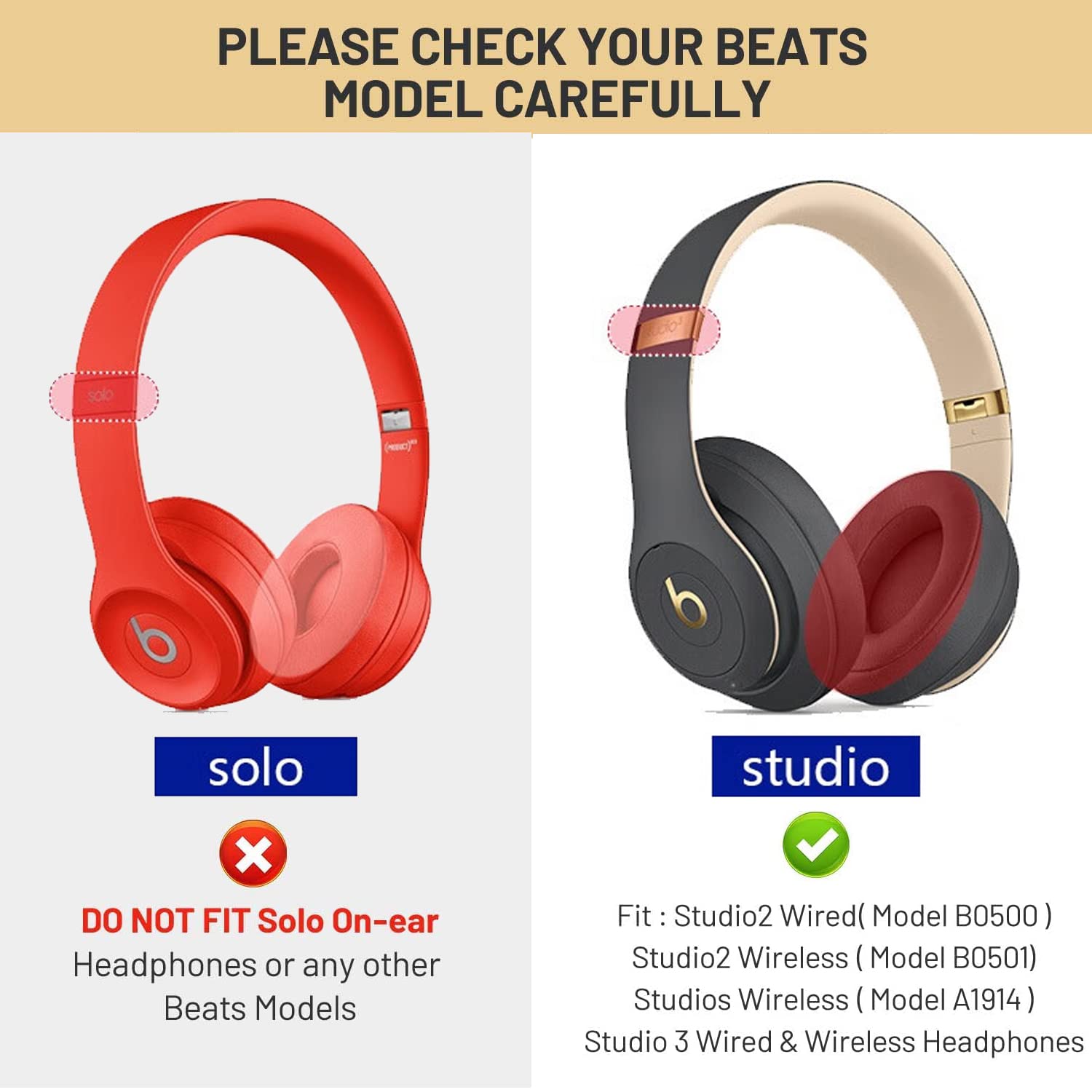 Amazon | Studio 3 イヤーパッド クッション 交換用イヤーパッド Beats 
