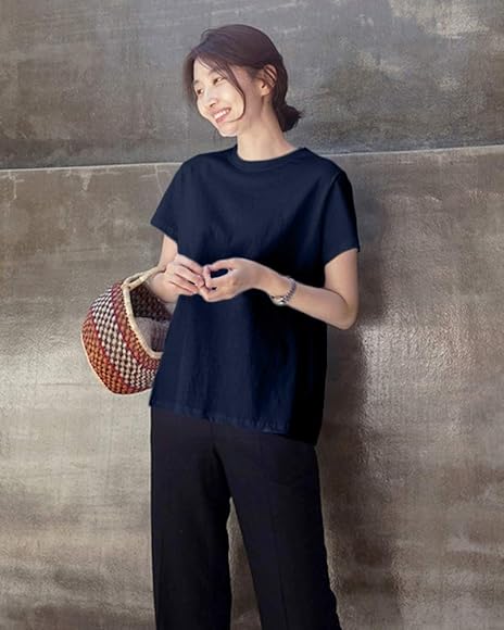 Amazon | [ASARANS] Tシャツ 半袖 レディース バックフリル バック  