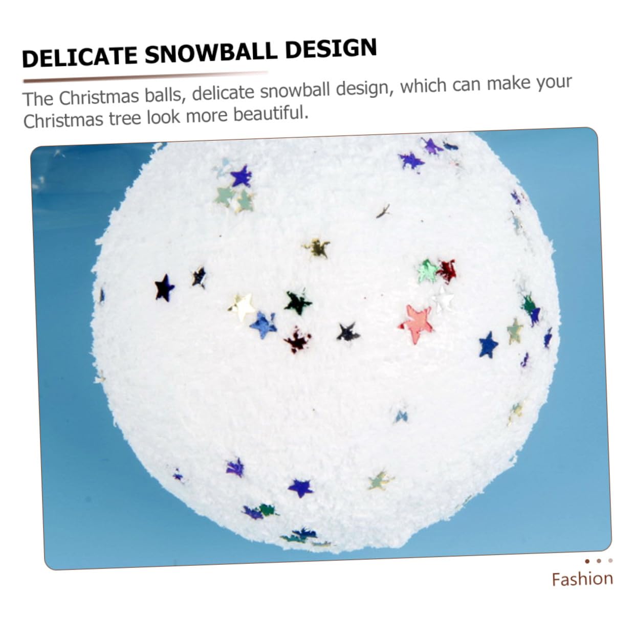 48stücke Weihnachtsbaum Schneeball Lebensechte Dekorationen Für Festliche Atmosphäre Für Baum Garten Und Innenräume