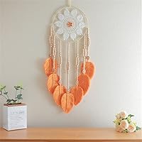 Vista 1 de Atrapasueños para colgar macramé, tapiz bohemio para pared, tapiz hecho a mano, decoración de pared para el hogar, frontón de pared de 10 x 30