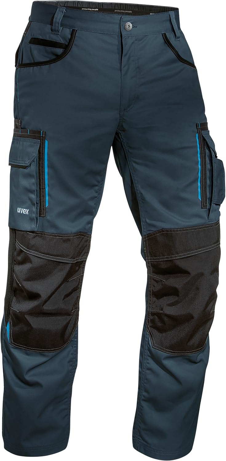 Uvex Tune-Up Work Trousers for Men - Breathable Lightweigh Cargo Pants with Reinforced Knee Pockets