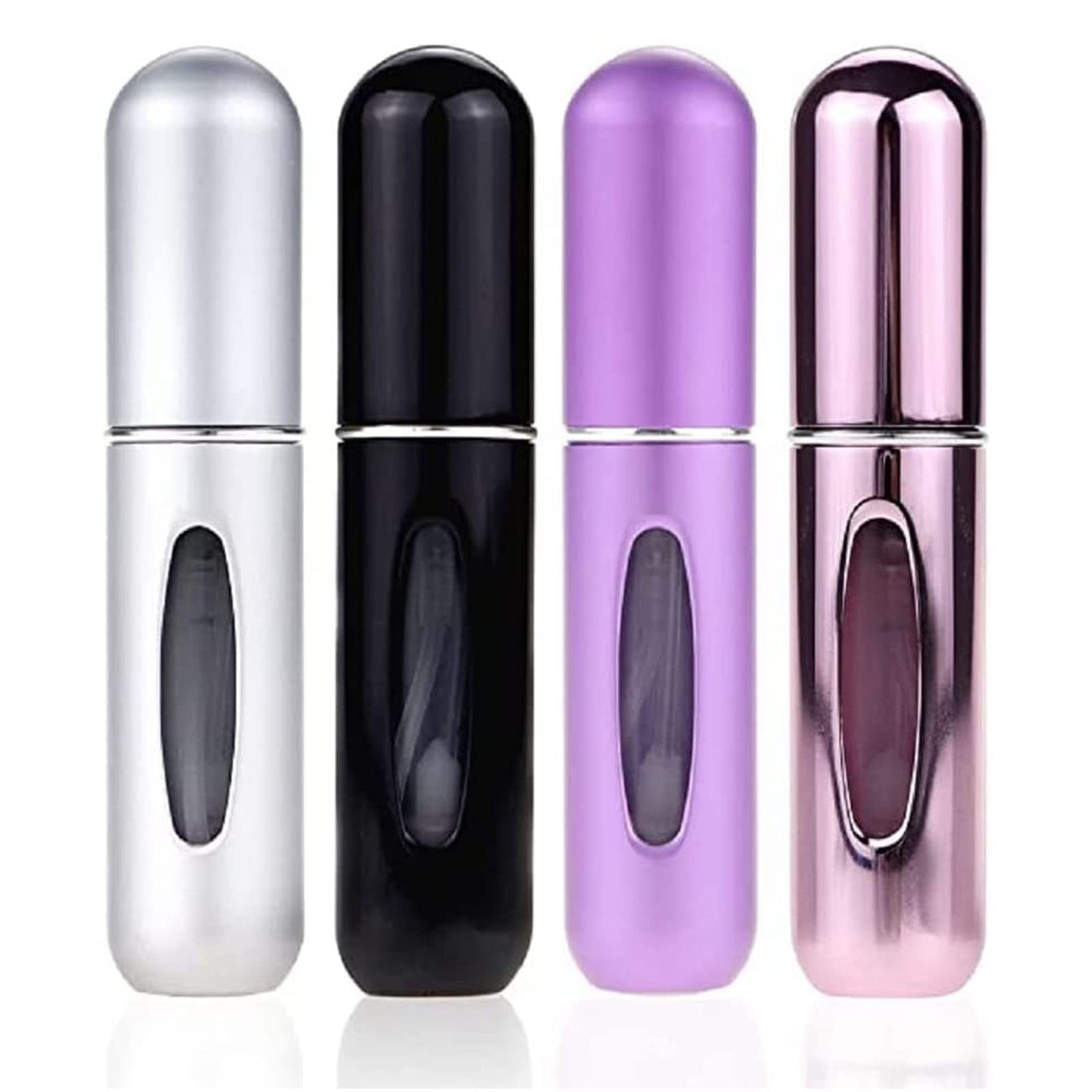 HUIOP Doldurulabilir Parfüm Atomizer,4 ADET 5 ml Mini Taşınabilir Doldurulabilir Parfüm Atomizer Şişe Seyahat Kullanımı için Parfüm Şişesi Doldurulabilir Parfüm Sprey