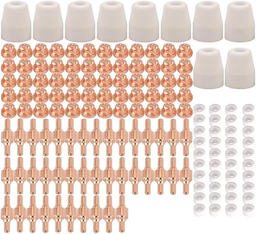 plasma cutter accessories 150PCS PT-31 Air Plasma Cutting Nozzle Electrode Consumables for CUT-40 CUT-50D CT-312