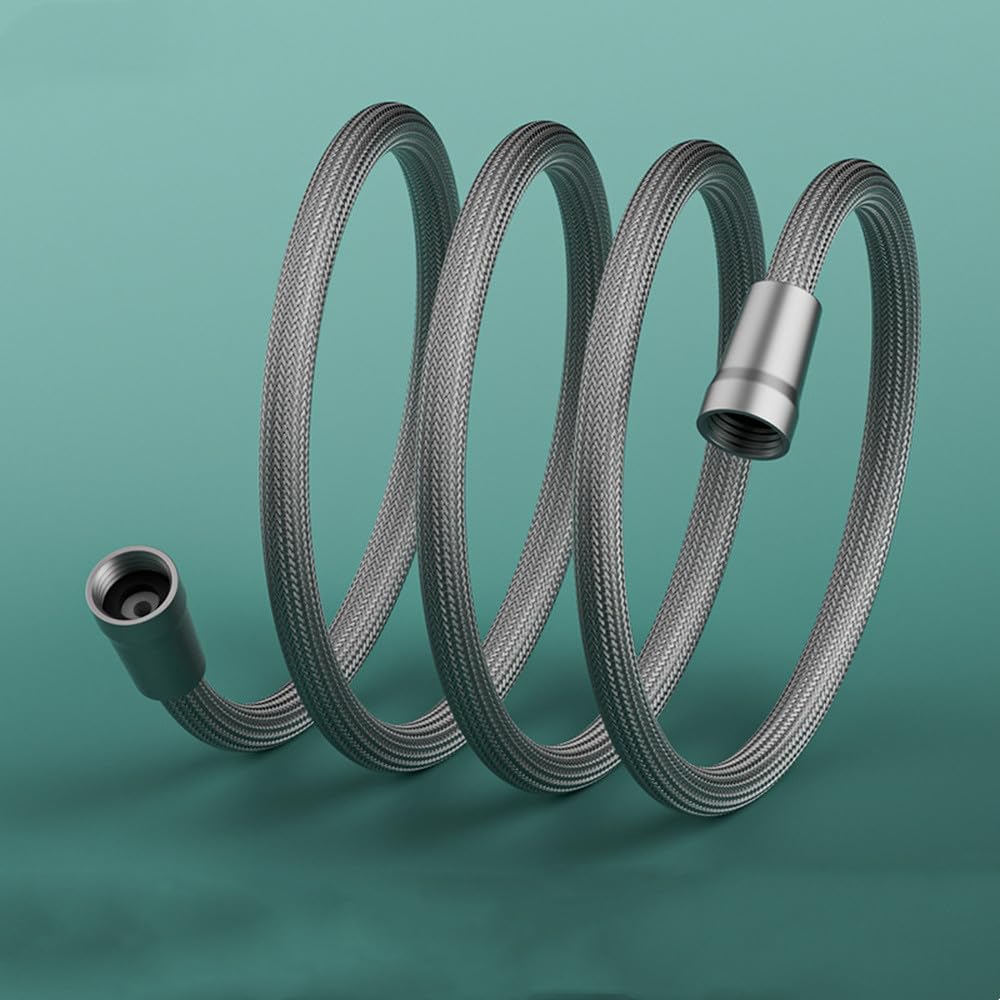 Flexible de douche en acier inoxydable 1m50 gris clair haute résistance