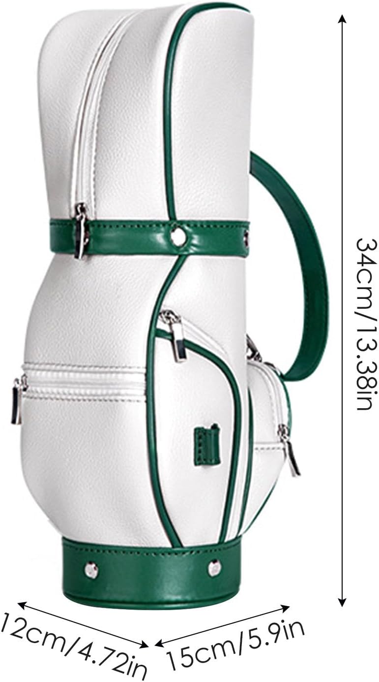 Golf Ball Holder - Small Golf Ball Tee Bags Pouch Carriers | Outdoor Training Equipment, PU Leather Single Shoulder Bag for Birthdays Christmas Easter