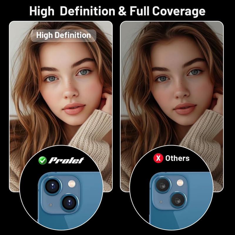 Image of [2 Pack Camera Lens Protector For Xiaomi Redmi Note 15 Pro Plus /Note 15 Pro+ 5G Tempered Glass Metal Camera Rings / /Anti-Scratch /Case Friendly [ZBlack]