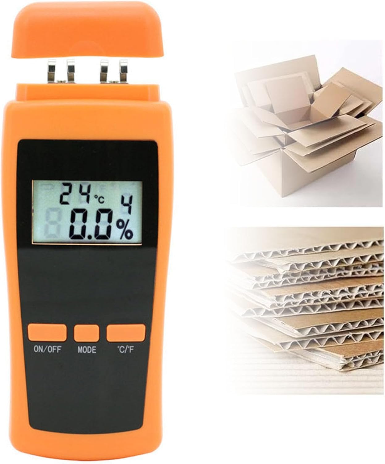 Paper Moisture Meter Tester, Digital Paper Moisture Tester, Paper Moisture Content Measuring Instrument, for Ordinary Writing Paper, Corrugated Box, Coated Paper, New Paper