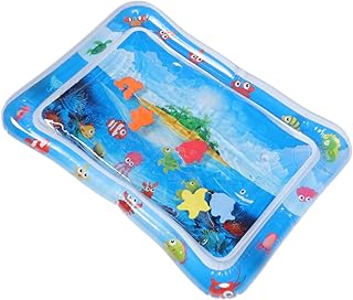 Hohopeti Almofada Inflável Brinquedos Para Recém-Nascidos Brinquedos Para Bebês Brinquedos Infláveis Para Recém-Nascidos Pvc Azul Inflável Almofada De Jogo Almofada De Barriga Do Bebê