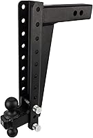 Vista 11 de BulletProof Hitches - Enganche de remolque de caída / subida de 2.5 pulgadas, ajustable y resistente (clasificación para 22.000 libras), con bola