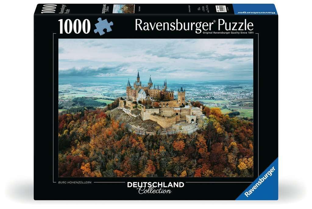 Ravensburger 12000791 - Burg Hohenzollern - 1000 pieces jigsaw puzzle – Puzzle for adults and kids age 14 years up,