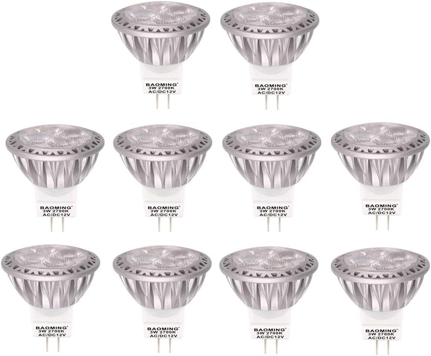 Bombilla De Foco LED GU4 Led MR11 35W Equivalente A Halógeno 12V CC/CA 3W 250lm Ángulo De Haz De