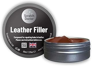 Scratch Doctor Leather Filler Repair Compound Fill Holes Cracks Scratches Scuffs on Leather Furniture Car Seats Shoes and Bags (Chocolate Brown, 10ml)