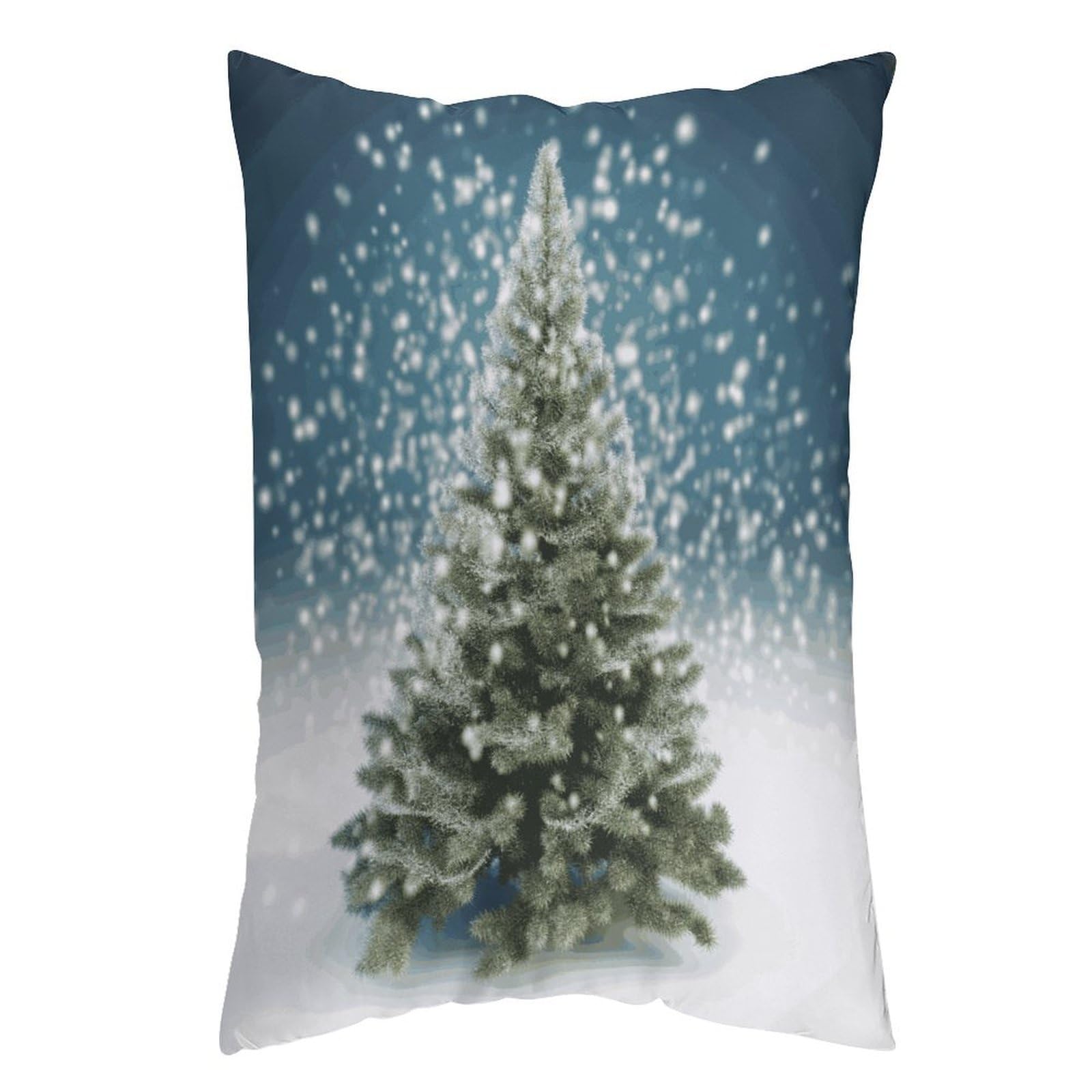FekiLoot Merry Christmas Pine Tree Throw Pillow Cover Soft Pillowcase with Hidden Zipper Lumbar Decorative Throw Pillow Covers Luxury Cozy Pillows Shams Rectangle Cushion Cases