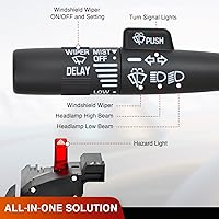 Vista 2 de Nilight Interruptor de Señal de Giro Compatible con 1995 1996 1997 1998 1999 Chevy C1500 K1500 Pickup Tahoe GMC C1500 K1500 Pickup Yukon 1995-2000