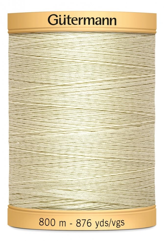 Hilo de Algodón Natural Gutermann 800m Beige miniatura 1