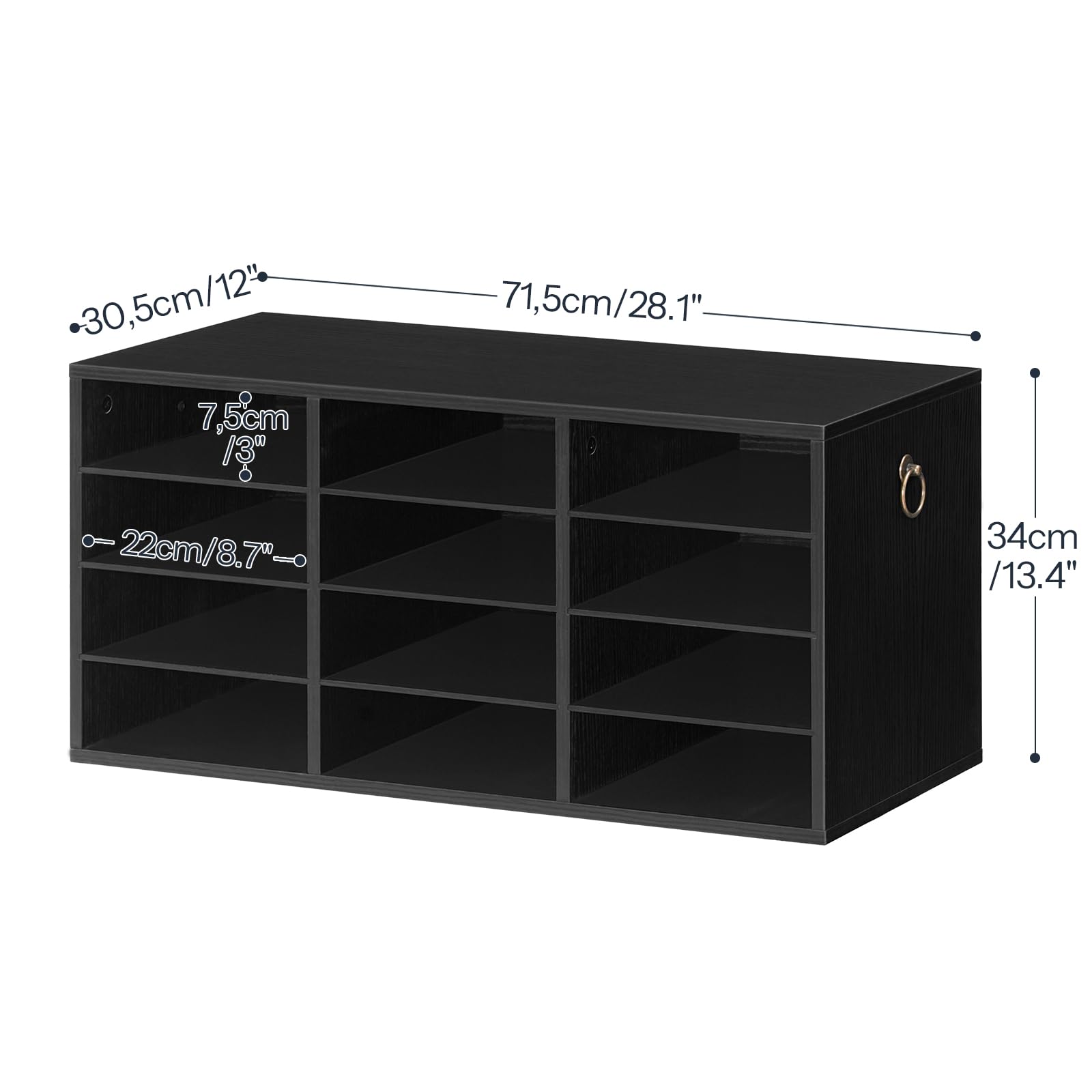 Classroom Computer Storage Countertop Snapklik.com : Countertop Mail Sorter, Wooden Literature Organizer ...