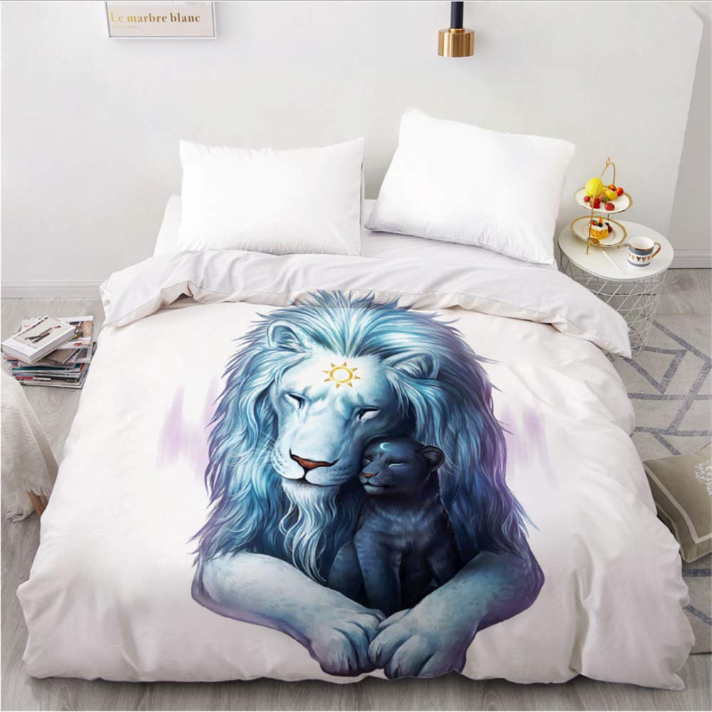 Parure de lit 240x210 cm 3D noir et blanc pour relooker votre chambre CD05