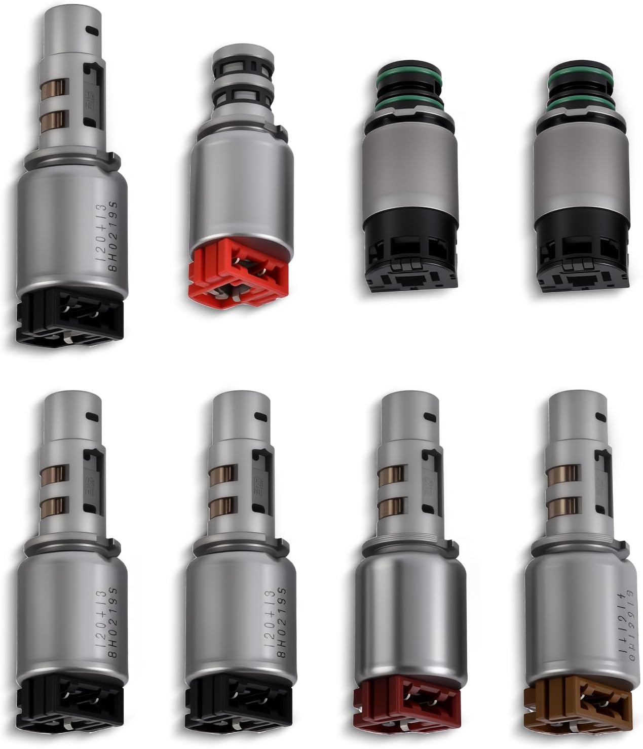 8pcs 6-Speed Automatic Transmission Solenoid Kit, Replacement for Hyundai and Kia Select Models with A6LF1 A6LF2 A6LF3 A6MF1 A6MF2 Transmission