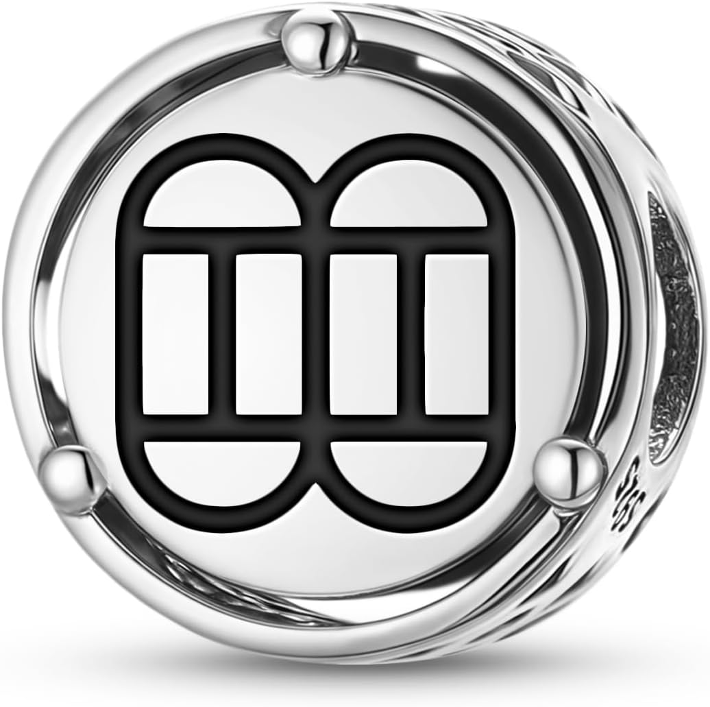 925 Sterling Silver Adinkra Nnampo Pa Baanu Charms for Bracelets & Necklaces Pendants Beads Jewelry Fit Pan Bracelet Charm Ethnic Cultural Symbols Gifts for Women