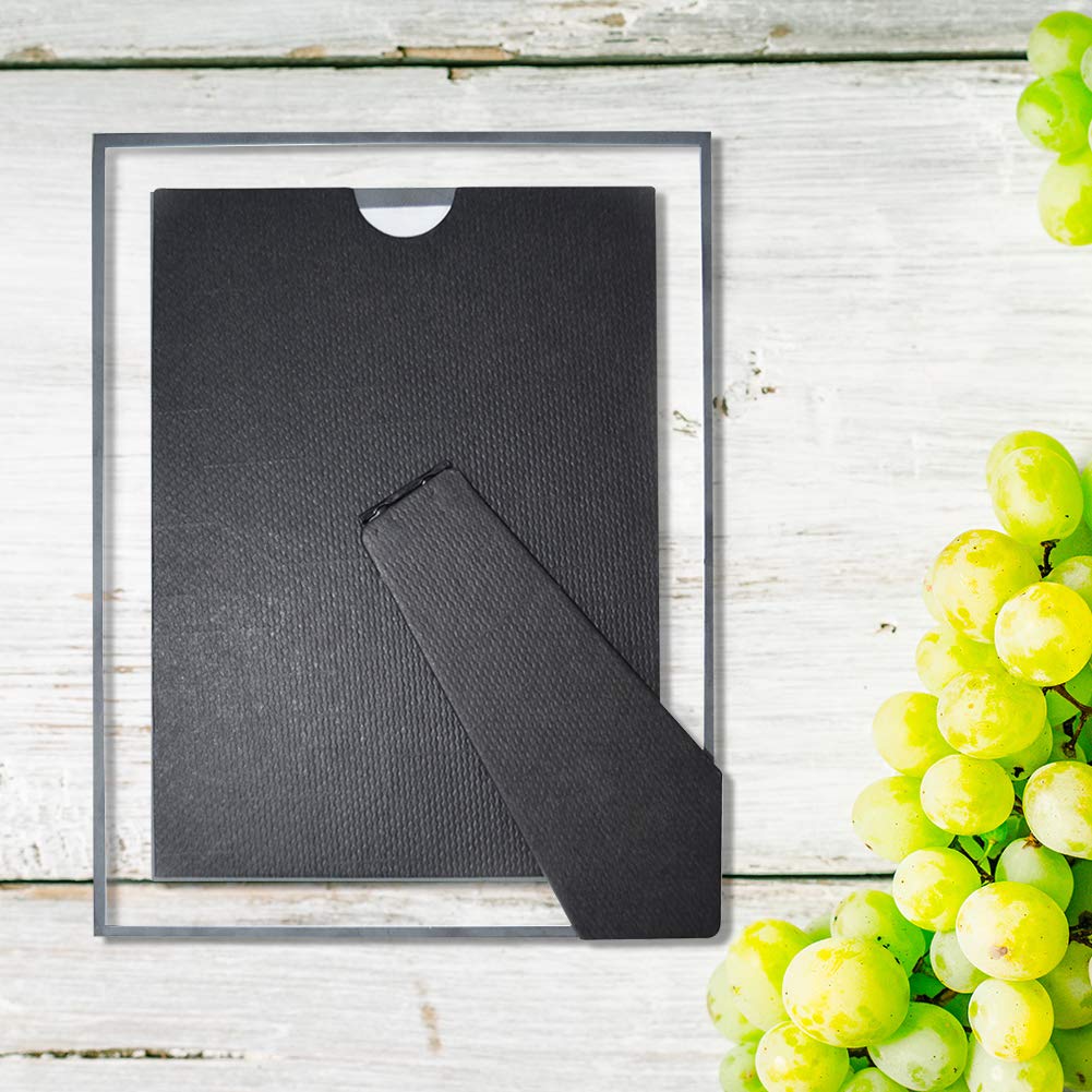 Schliersee 4x6 Glass Silver Mirrored Edge Picture Frame Set of 6 Multi 4 by 6 Frames for Tabletop Display Only, For Christmas Gift