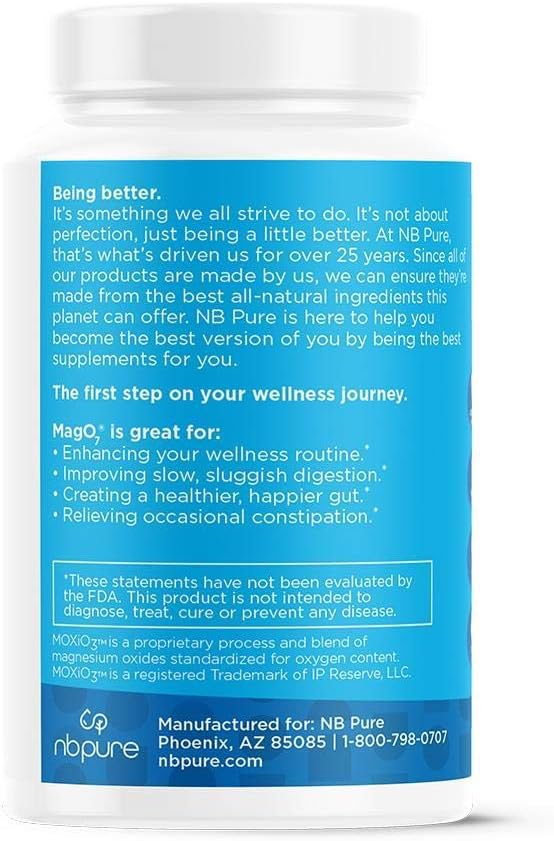 nbpure Mag O7 Oxygen Digestive System Cleanse and Detox Capsules, 90 Count : Health & Household