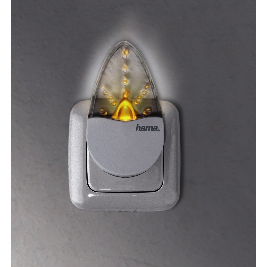Hama Amber Lampka Nocna Led Do Pokoju Dziecięcego I Sypialni, 0.2 W, Biały/Bursztynowy