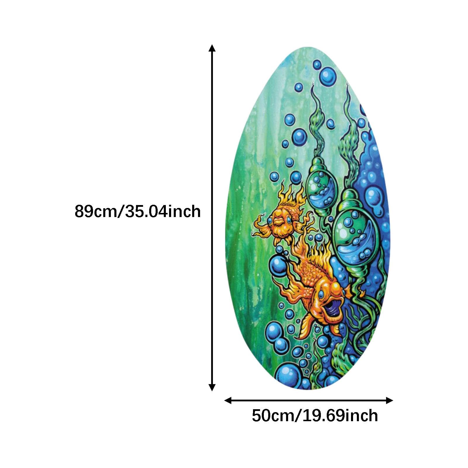 Surfbrett aus Holz, 89,9 cm, Skimboard für Strand, Wassersport, Outdoor, Spaß, Teenager, Erwachsene