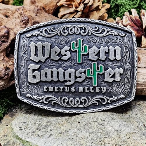 Image of Montana Silversmiths Officially Licensed Cactus Alley Hat Co. Western Lifestyle Belt Buckle