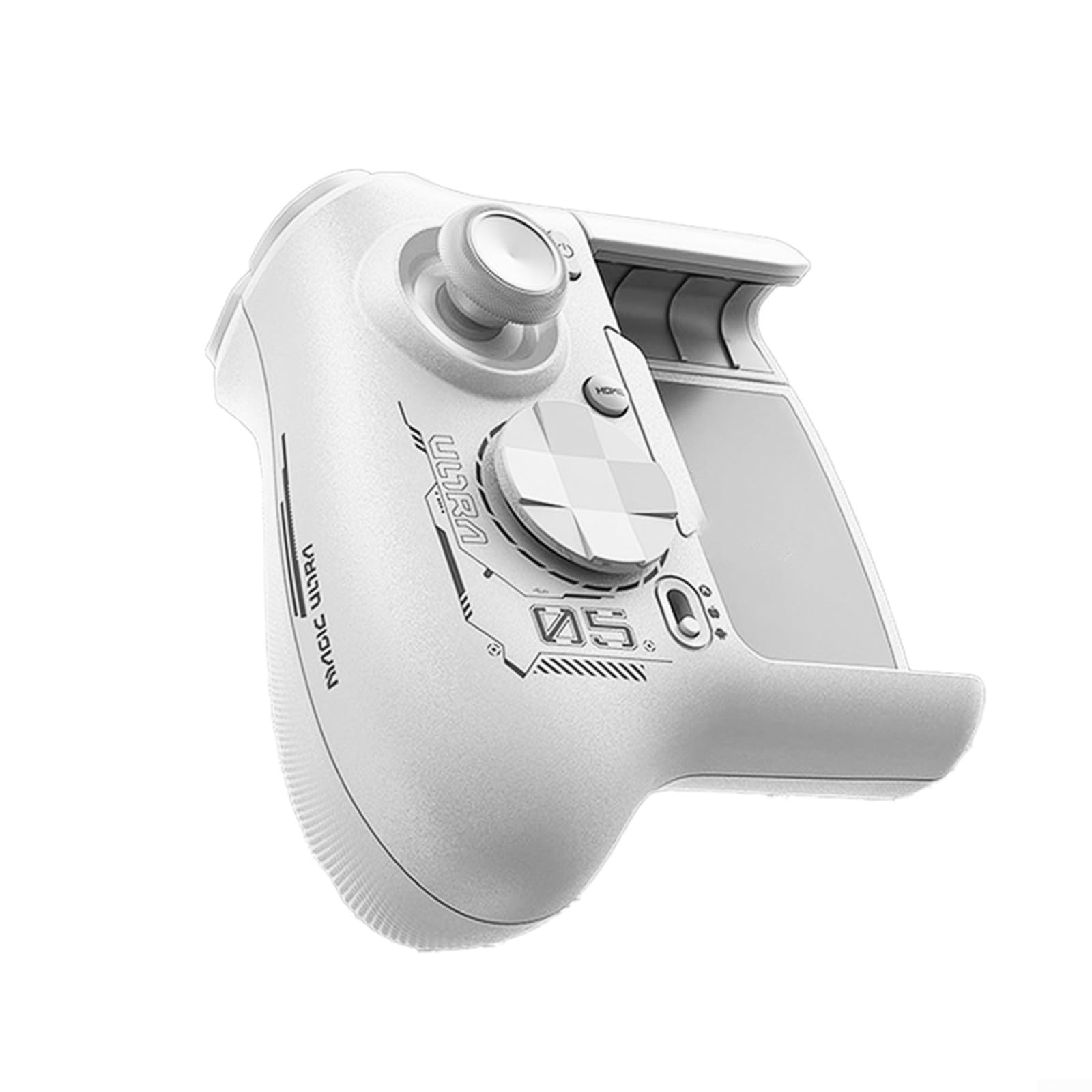 BEAZOOM Mb05 - Gamepad móvil para Android, joystick de precisión con efecto Hall y modo de fuego continuo, soporta tabletas de 8.8 pulgadas, color blanco