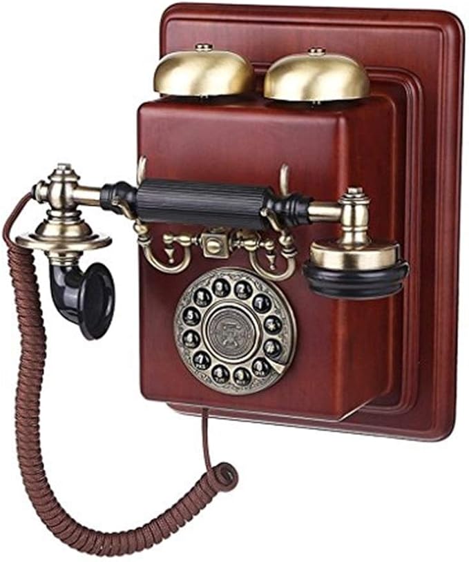SXRDZ Retro phone vintage phone European Antique Wallmounted Telephone