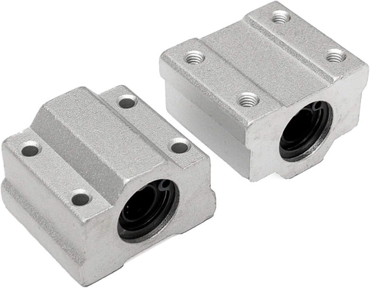 Professional 10Pcs/Set 8mm Diameter 200-800mm Linear Rail Shaft Rod with Bearing Guide Support and SCS8UU Bearing Block CNC Parts(600mm)