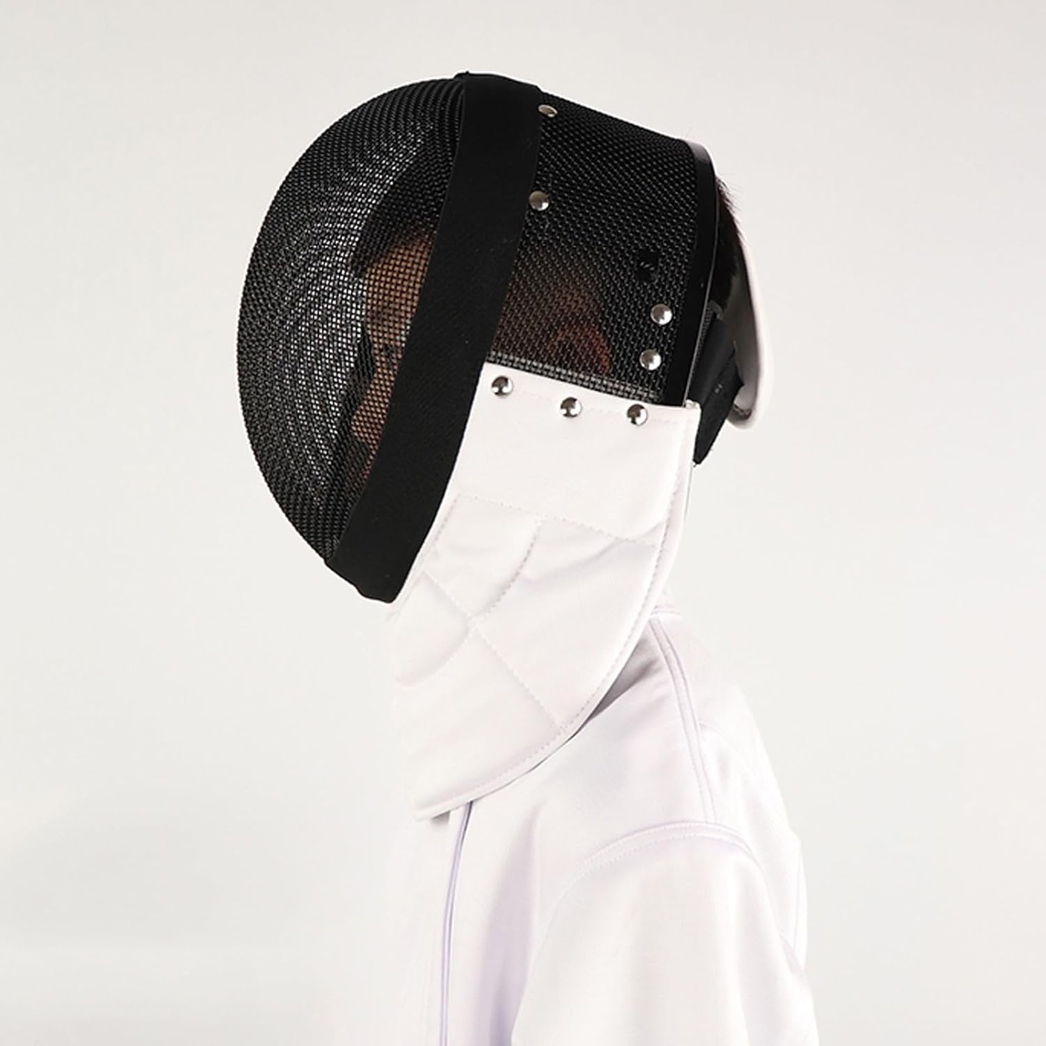 Fencing Epee Mask with Detachable Inner Lining, Fencing Gear for Face Protection, Fencing Helmet Fencing Mask 900N(80cm/31.5in)