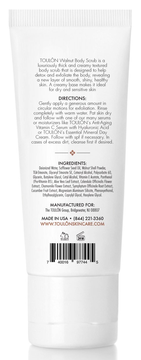 Exfoliating Face Scrub - Exfoliate Scrub - Face and Body; Walnut Facial Exfoliator. Great Exfoliant for Women or Men - Image 3