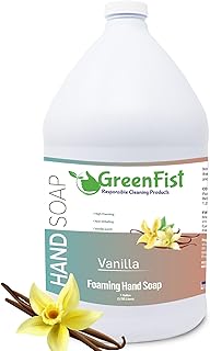 Sponsored Ad - GreenFist Foaming Hand Soap Refills Vanilla Scent Jug Foam Refill Made in USA , 128 ounce (1 Gallon)