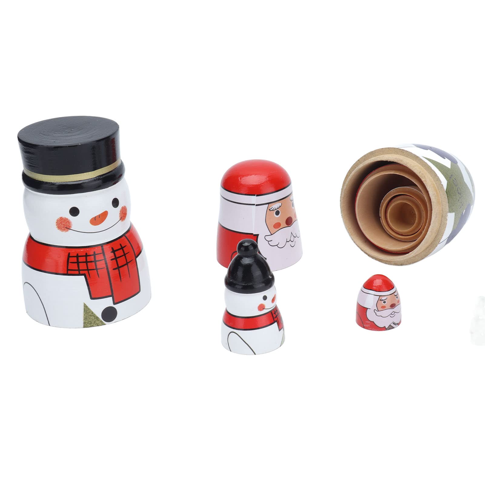 Matroschka-Puppen, Glänzend, Rund, Einzigartiger Weihnachtsstil, Attraktive Ornamente für Festliche Geschenke, Dekorativ